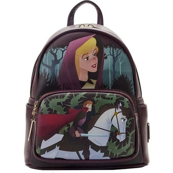 Loungefly Disney Sleeping Beauty Aurora Scene Mini Backpack NWT - Picture 1 of 5